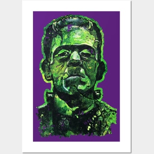 Pop Art Frankenstein (Transparent Version) Posters and Art